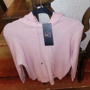 Christina Soft Pink Hooded Sweater